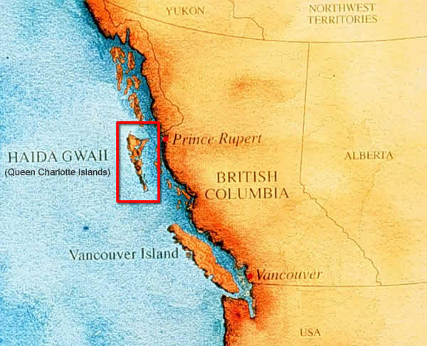 Haida Gwaii as it relates to the mainland
