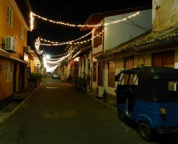 Galle street by night