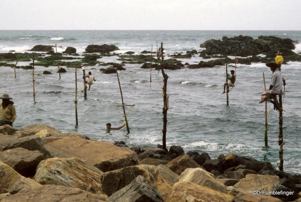 Stilt fisherman, Sri Lanka