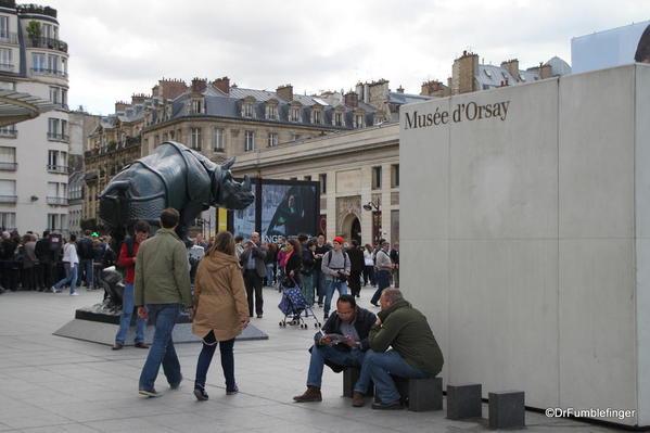 Art near the Entrance to the Orsay Museum