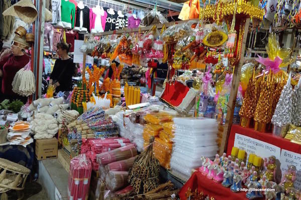 2). Stall at the morning market 