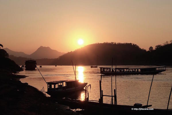 5). Sunset on the Mekong