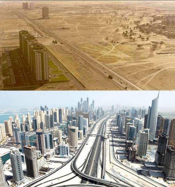 Dubai then and now