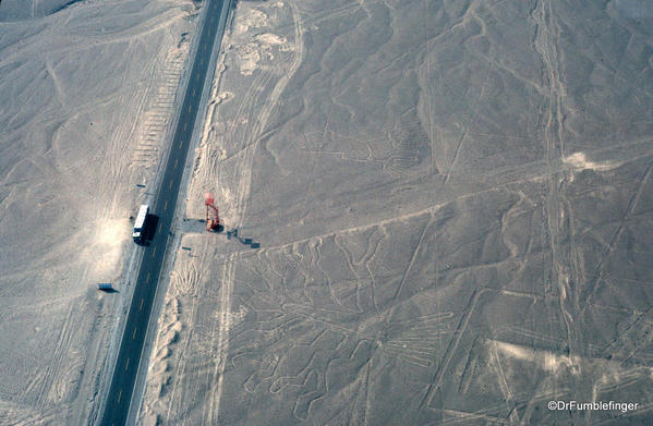 Mirador Tower and PanAm Highway. Nazca lines.