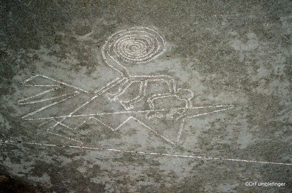 Nazca lines. Monkey
