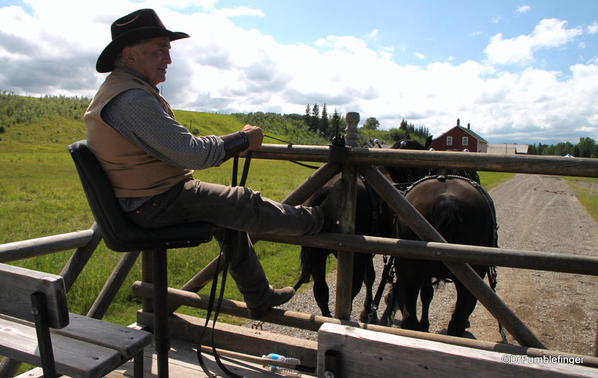 Bar U Ranch Cowboy and his wagon