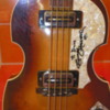 An original Hofner Violin Bass Guitar signed by the Fab Four, The Beatles Shop at Beatles LOVE, a Cirque du Soleil show, The Mirage Casino and Resort: Las Vegas, Nevada