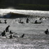 151_5147: Severn bore and surfers.