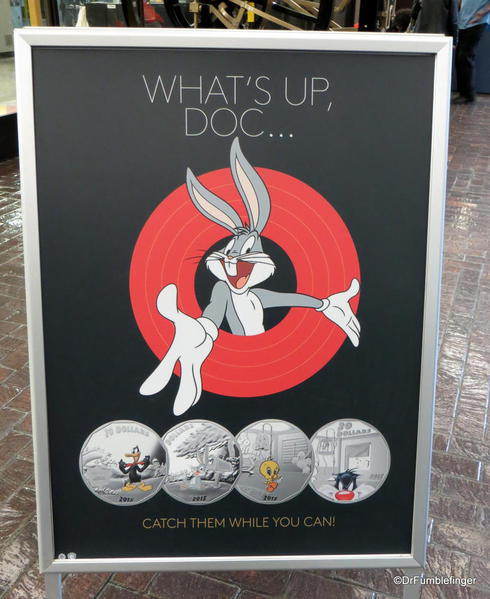 Looney Tune Canadian coins at the Winnipeg Mint
