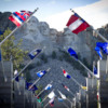 Mt. Rushmore flags