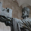 King William the Good, who built the cathedral, symbolically offering it to God