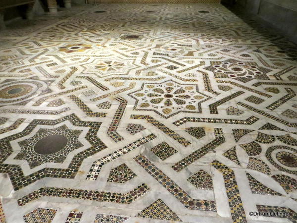 Beautiful floor tiling, Monreal Cathedral, Sicily