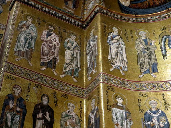 Details of the Apostles mosaic, Monreal Cathedral, Sicily