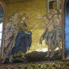 Detais of Jesus healing the lepers mosaic, Monreal Cathedral, Sicily