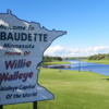 "Welcome to Baudette" sign: Baudette, Minnesota
