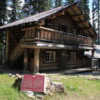 Twin Falls Chalet.  Built in 1909 by the Canadian Pacific Railroad to provide services for tourists