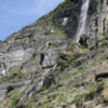Glacier National Park -- Waterfall beside the Going to Sun Hwy