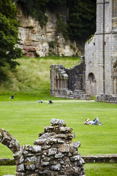Fountains Abbey, North Yorkshire, England.