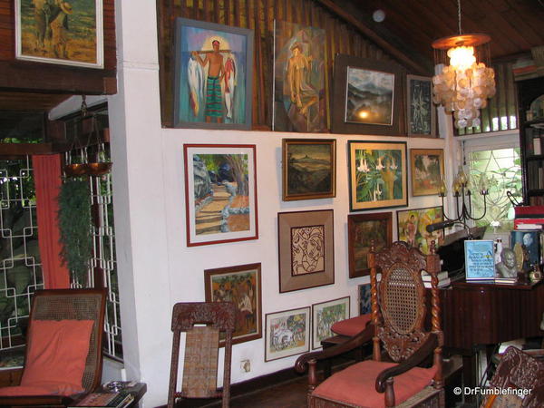 Some of the art in Hans' home