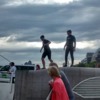 Boys Jumping off Bridge