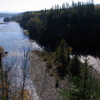 Kaminisiquia River flowing away from Kakabeka Falls towards Lake Superior: Oliver Paipoonge, Ontario