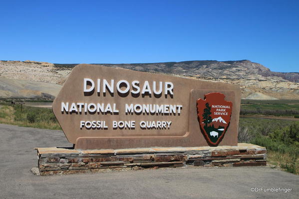 Entry to Dinosaur National Monument. Fossil Bone Quarry