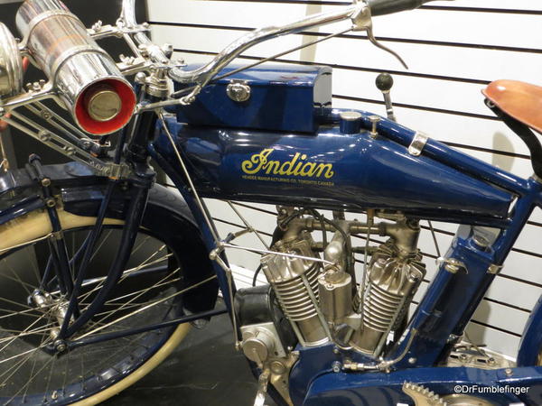 Indian motorcycle, on sale at the Gold and Silver Pawn shop