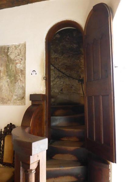 05 Door to the secret staircase in Bran Castle
