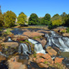 The waterfalls on the Reedy River, Greenville