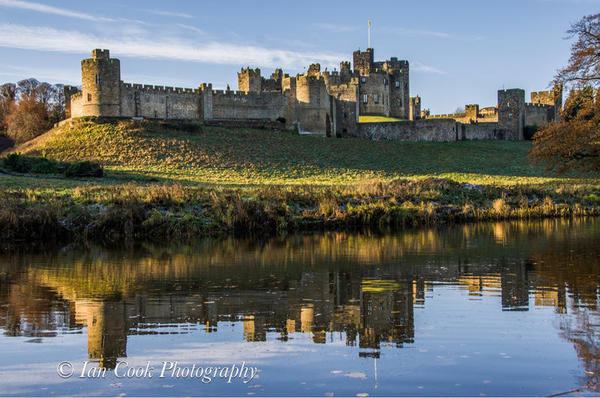 Photo 03-11-2015, 14 15 44 Alnwick Castle reflected in river Aln