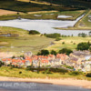 Aerial views of Alnmouth, Northumberland