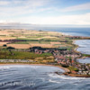 Aerial view of Beadnell, Northumberland