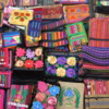 59 2015-11 Guatemala Antigua Santo Domingo Monastery 54: Embroidered wares for sale