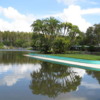 One of several large pools at Gatorland