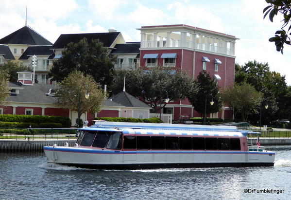 Boats will take you around Walt Disney World, Florida