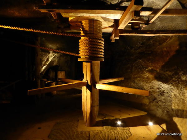 Some of the equipment used in salt mining. Wieliczka Salt Mine