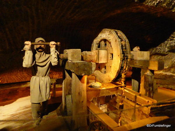 Some of the equipment used in salt mining. Wieliczka Salt Mine