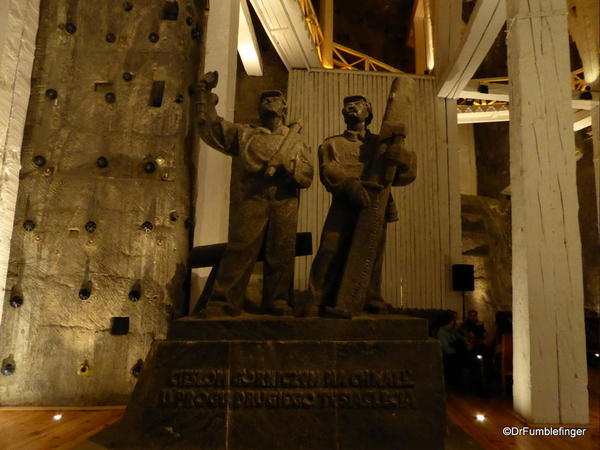 Statues of miners, Wieliczka Salt Mine