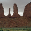 Monument Valley.   Three Sisters