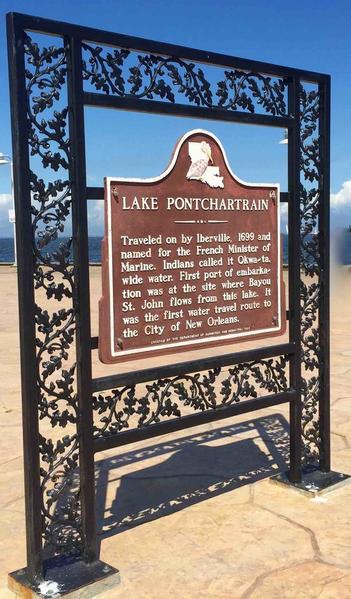 Lake Ponchartrain Sign