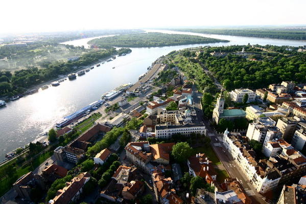 Belgrade-and-Kalemegdan-aerial-view