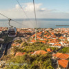 Cable car ride takes you up Monte.