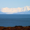Views of Andes across Lake Viedma