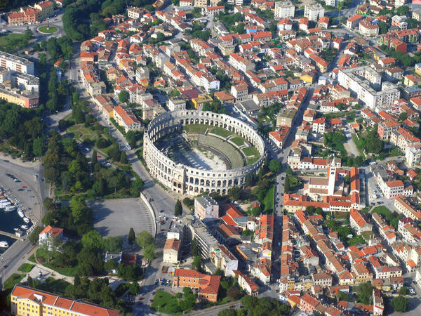 A view of the Pula arena