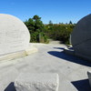 The Swissair Memorial Site - Peggy's Cove, Nova Scotia: A monument in memory of the 229 people who lost their lives on September 2, 1998 when Swissair Flight 111 crashed into the Atlantic Ocean at the entrance to St. Margaret's Bay near Peggy's Cove.