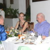 Friends enjoying dinner with Sir Arthur C. Clarke at the Galle Face Hotel