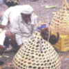 Chicken in a basket, Yemeni market
