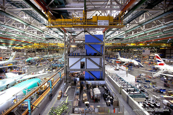 At_Boeing's_Everett_factory_near_Seattle_(9130160595)