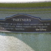 "Partners" statue plaque.: Disneyland, Anaheim, California.
