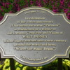 "Partners" statue rededication plaque.: Disneyland, Anaheim, California.